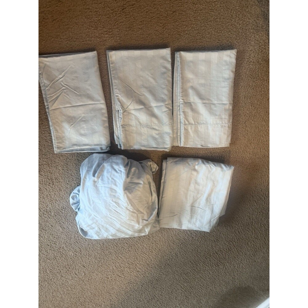 Members Mark QUEEN 100%cotton fitted, Flat Sheet  & 3 Pillowcases